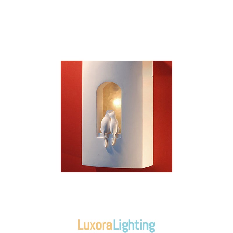 Designer Touch Decorative Fashion Warm Children Room Hanging Light Creative Kitty Plaster Wall Lamp Lights