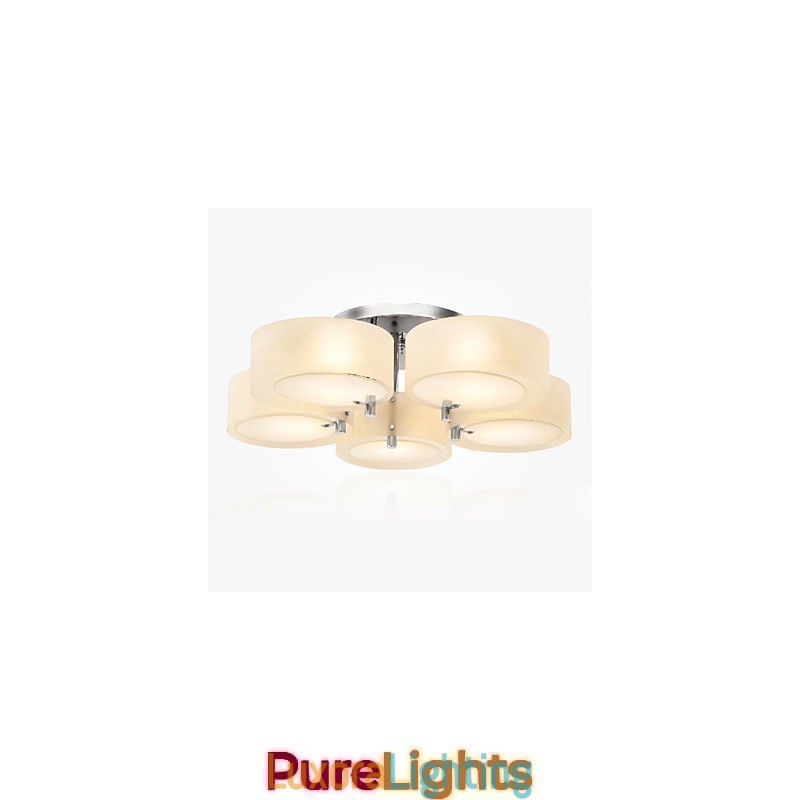 Designer Touch Decorative Flush Mount Modern Contemporary 5 Lights Ceiling Light Metal