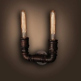 Designer Touch Decorative Originality Retro 2Light Water Pipe