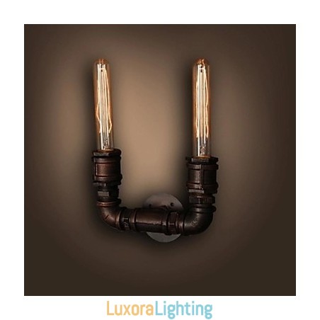 Designer Touch Decorative Originality Retro 2Light Water Pipe