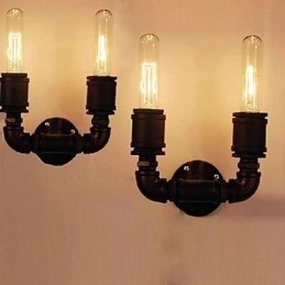 Designer Touch Decorative Originality Retro 2Light Water Pipe