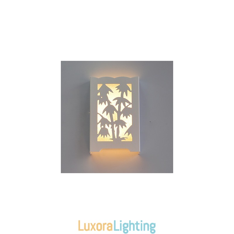 Designer Touch Decorative Modern Creative White Carve Patterns Or Designs On Woodwork Bamboo Wall Lamp Lights