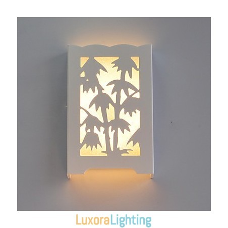 Designer Touch Decorative Modern Creative White Carve Patterns Or Designs On Woodwork Bamboo Wall Lamp Lights