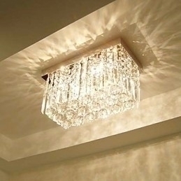 Designer Touch Decorative Modern Contemporary Crystal Metal Flush Mount