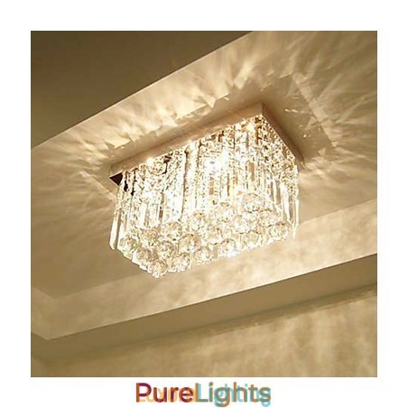 Designer Touch Decorative Modern Contemporary Crystal Metal Flush Mount