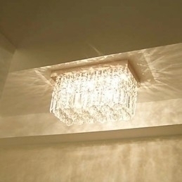 Designer Touch Decorative Modern Contemporary Crystal Metal Flush Mount