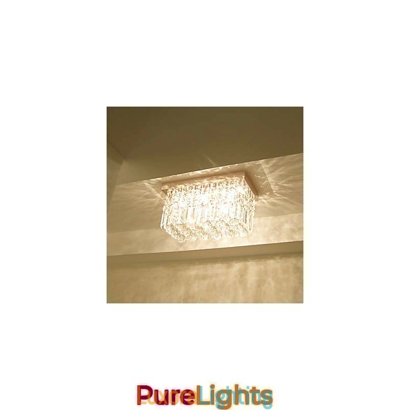 Designer Touch Decorative Modern Contemporary Crystal Metal Flush Mount