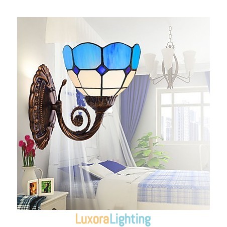 Designer Touch Decorative Europe Type Restoring Ancient Ways Wall Lamp Creative Mediterranean Glass Lights