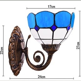 Designer Touch Decorative Europe Type Restoring Ancient Ways Wall Lamp Creative Mediterranean Glass Lights