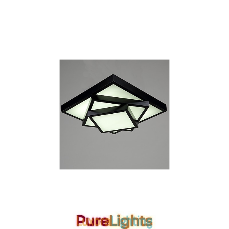 Designer Touch Decorative Square Flush Mount Modern Contemporary Ceiling light Metal