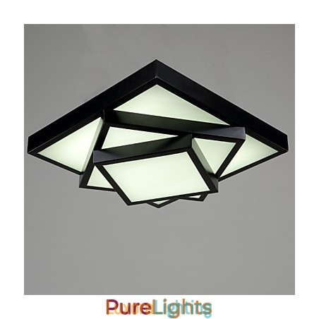Designer Touch Decorative Square Flush Mount Modern Contemporary Ceiling light Metal