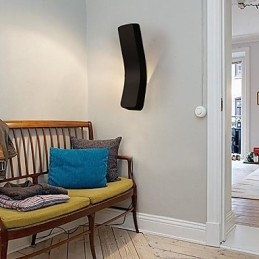 Designer Touch Decorative Contracted And Contemporary Creative Bent Wrought Iron Wall Lamp Power Lights