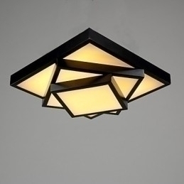 Designer Touch Decorative Square Flush Mount Modern Contemporary Ceiling light Metal