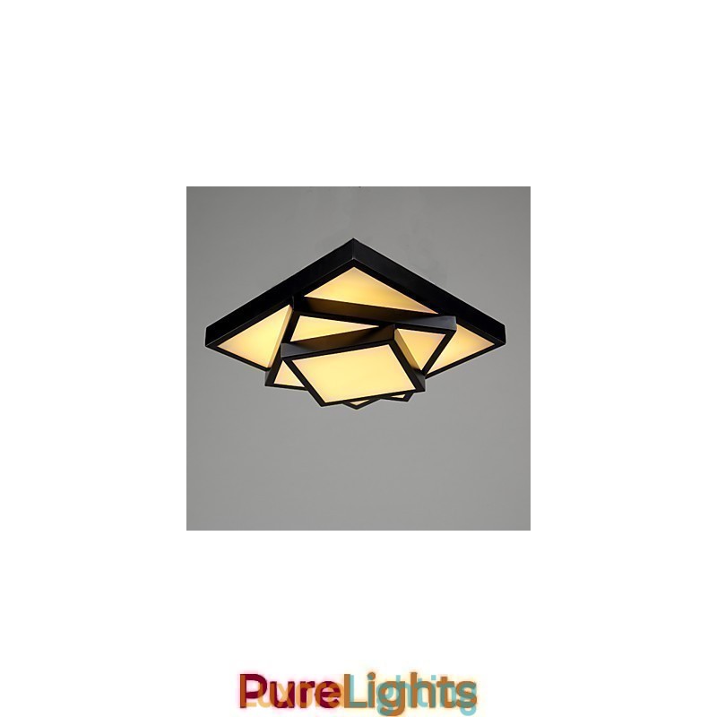 Designer Touch Decorative Square Flush Mount Modern Contemporary Ceiling light Metal