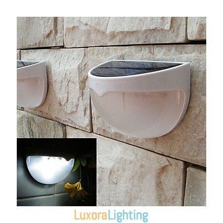 Designer Touch Decorative Solar Powered Lamp Outdoor Garden Light Automatic Sensor Activated Solar Light (White)