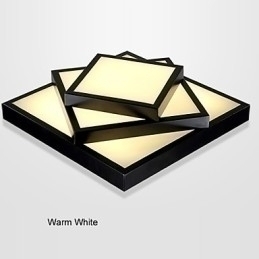 Designer Touch Decorative Square Flush Mount Modern Contemporary Ceiling light Metal