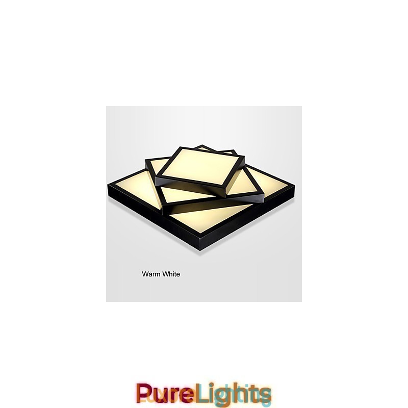 Designer Touch Decorative Square Flush Mount Modern Contemporary Ceiling light Metal