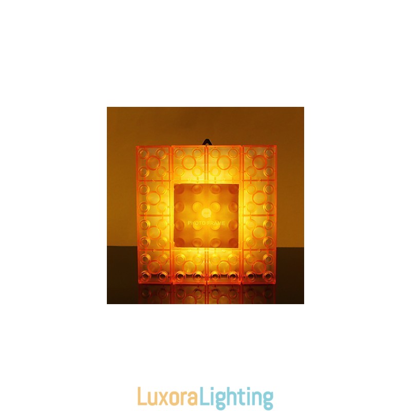 Designer Touch Decorative Creative Blocks Frame Light Colored Cute Little Gifts Wall Lamp Belt Hook Lights