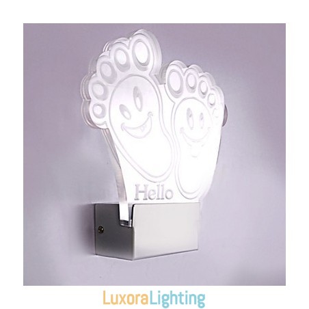 Designer Touch Decorative Acrylic Wall Lamp PVC Lamp Light Chip Modern Contemporary Metal