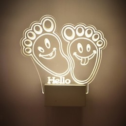 Designer Touch Decorative Acrylic Wall Lamp PVC Lamp Light Chip Modern Contemporary Metal