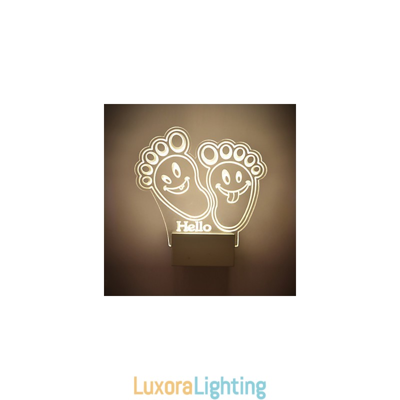 Designer Touch Decorative Acrylic Wall Lamp PVC Lamp Light Chip Modern Contemporary Metal