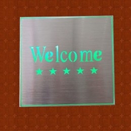 Designer Touch Decorative The Hotel Market Welcome Indicator Light Lamp Creative Bar Model Wall Sconces Metal
