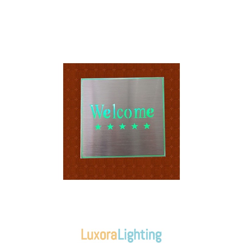 Designer Touch Decorative The Hotel Market Welcome Indicator Light Lamp Creative Bar Model Wall Sconces Metal