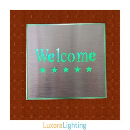 Designer Touch Decorative The Hotel Market Welcome Indicator Light Lamp Creative Bar Model Wall Sconces Metal