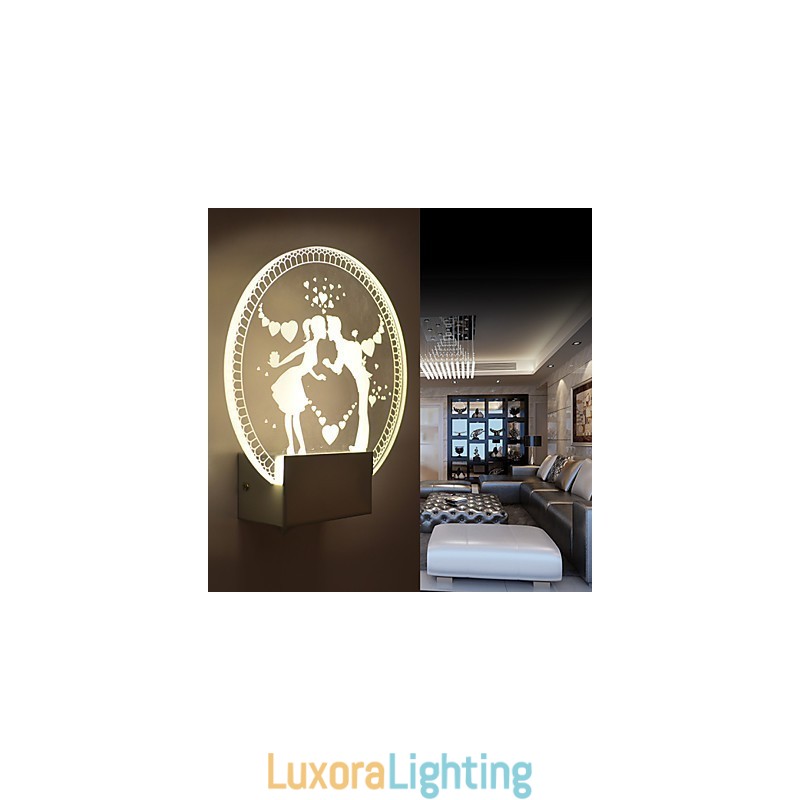 Designer Touch Decorative Acrylic Wall Lamp PVC Lamp Light Modern Contemporary Metal