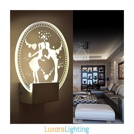 Designer Touch Decorative Acrylic Wall Lamp PVC Lamp Light Modern Contemporary Metal