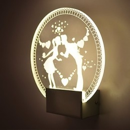 Designer Touch Decorative Acrylic Wall Lamp PVC Lamp Light Modern Contemporary Metal