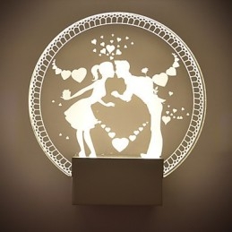 Designer Touch Decorative Acrylic Wall Lamp PVC Lamp Light Modern Contemporary Metal