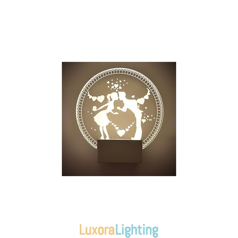 Designer Touch Decorative Acrylic Wall Lamp PVC Lamp Light Modern Contemporary Metal