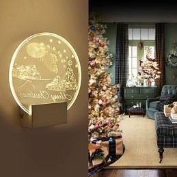 Designer Touch Decorative Acrylic Wall Lamp PVC Lamp Light Modern Contemporary Metal
