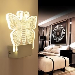 Designer Touch Decorative Acrylic Wall Lamp PVC Lamp Light Modern Contemporary Metal