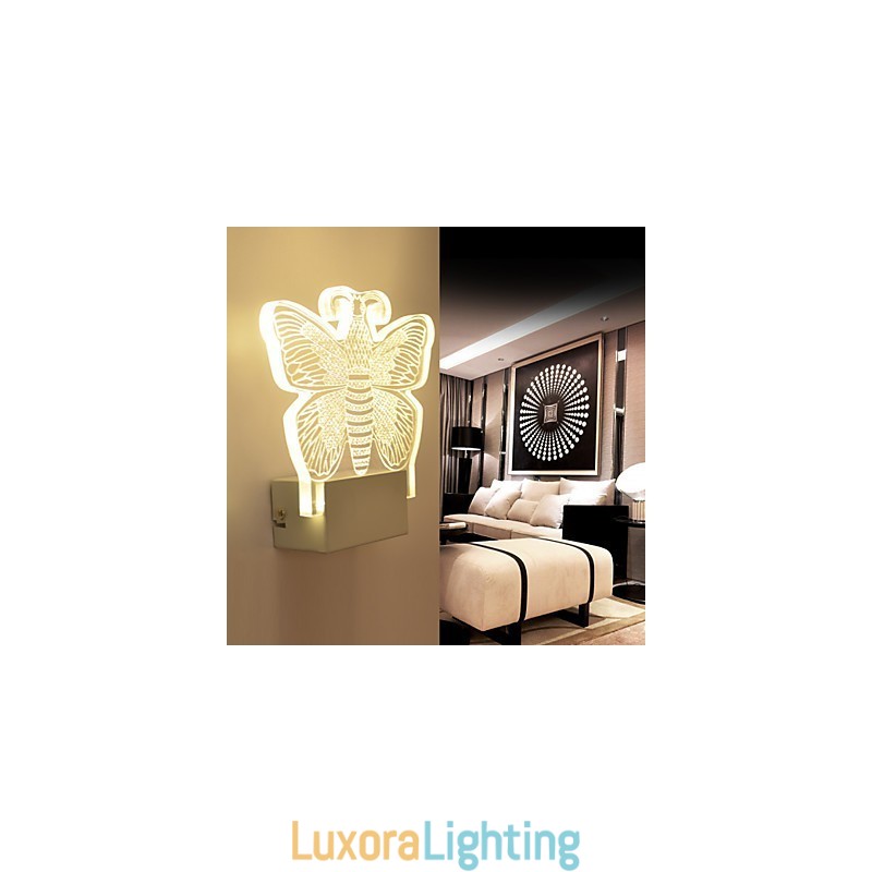 Designer Touch Decorative Acrylic Wall Lamp PVC Lamp Light Modern Contemporary Metal