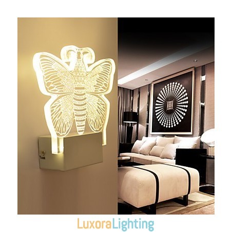 Designer Touch Decorative Acrylic Wall Lamp PVC Lamp Light Modern Contemporary Metal