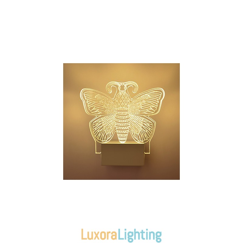 Designer Touch Decorative Acrylic Wall Lamp PVC Lamp Light Modern Contemporary Metal