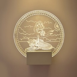 Designer Touch Decorative Acrylic Wall Lamp PVC Lamp Light Modern Contemporary Metal