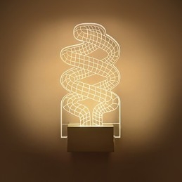 Designer Touch Decorative Acrylic Wall Lamp PVC Lamp Light Chip Modern Contemporary Metal