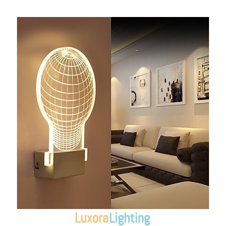 Designer Touch Decorative Acrylic Wall Lamp PVC Lamp Light Chip Modern Contemporary Metal