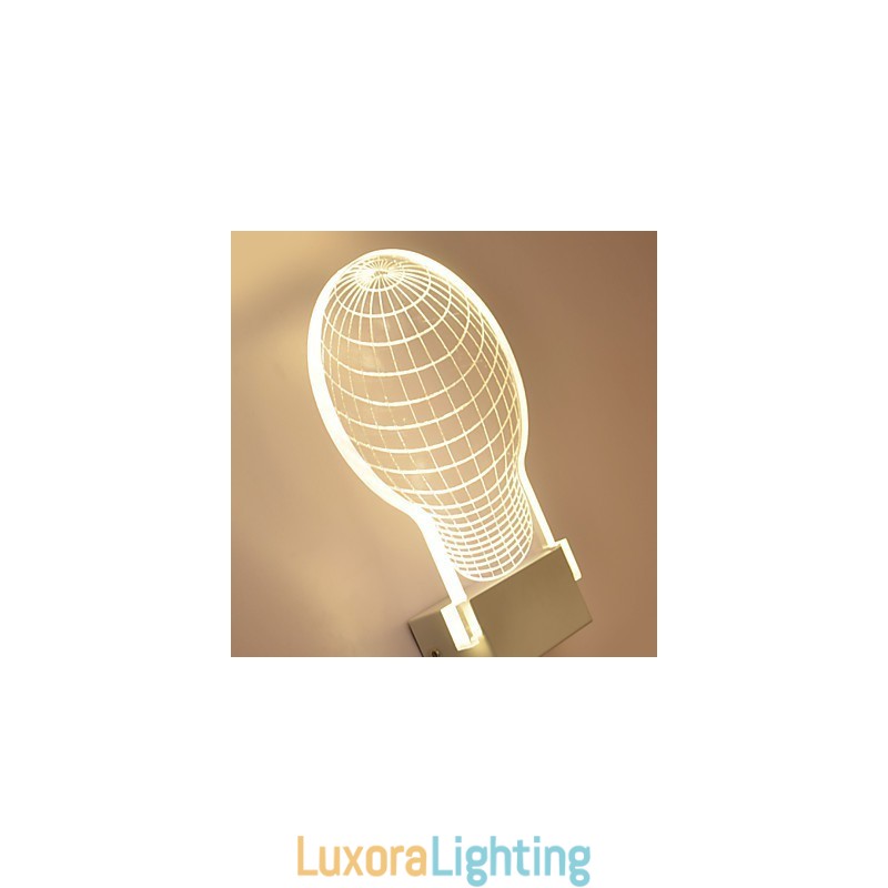 Designer Touch Decorative Acrylic Wall Lamp PVC Lamp Light Chip Modern Contemporary Metal