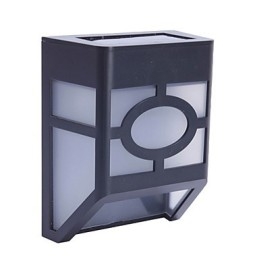 Designer Touch Decorative Warm Yellow Solar Powered Wall Mount 2 Lantern Light Deck Lamp