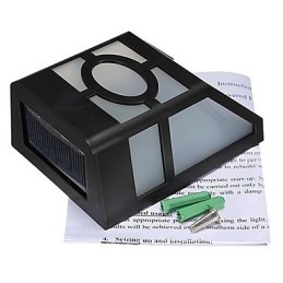 Designer Touch Decorative Warm Yellow Solar Powered Wall Mount 2 Lantern Light Deck Lamp