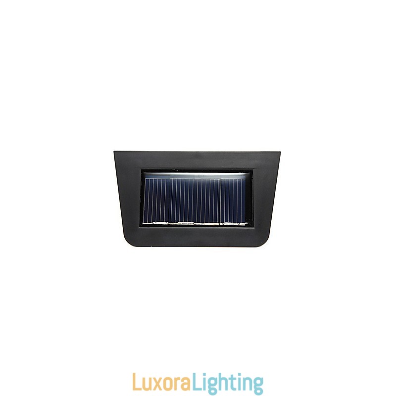 Designer Touch Decorative Warm Yellow Solar Powered Wall Mount 2 Lantern Light Deck Lamp