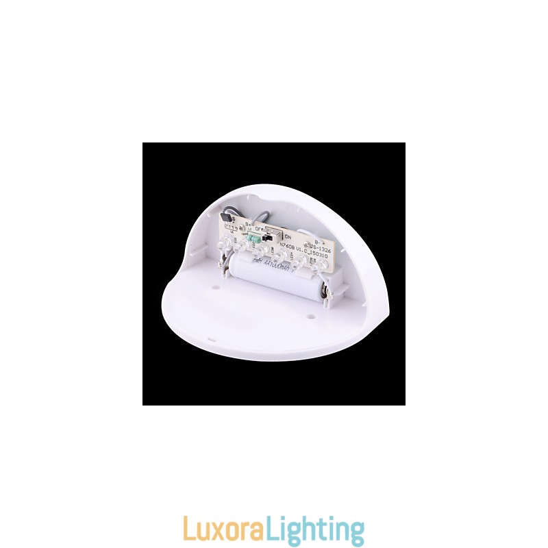 Designer Touch Decorative Solar Powered Waterproof IP55 Lamp White + Black