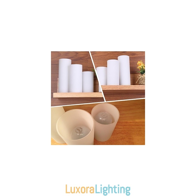 Designer Touch Decorative Wall Lamp Three Lights and Glass