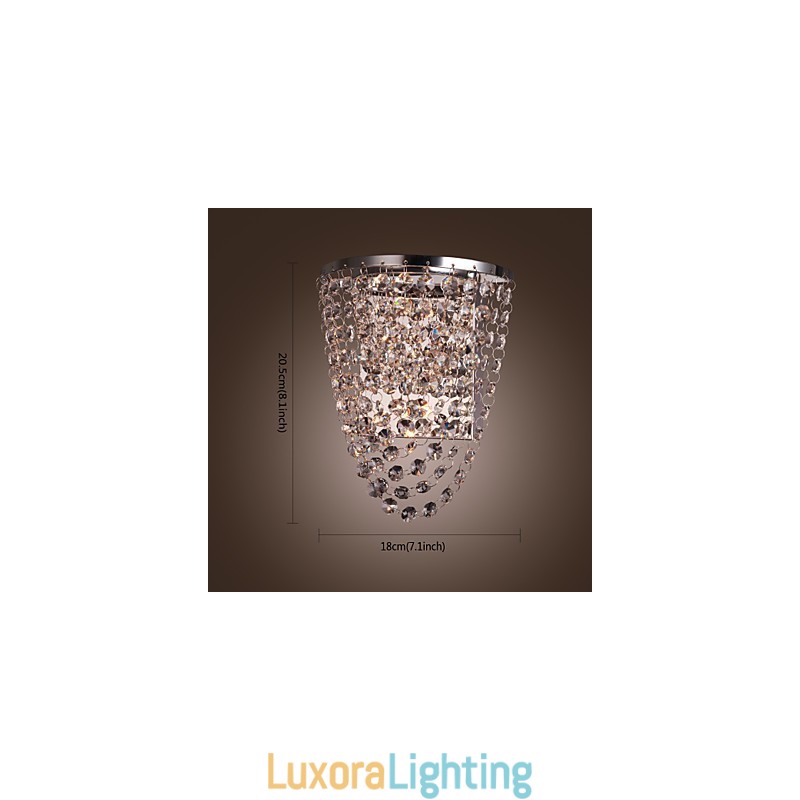 Designer Touch Decorative Crystal Wall Washers Modern Metal