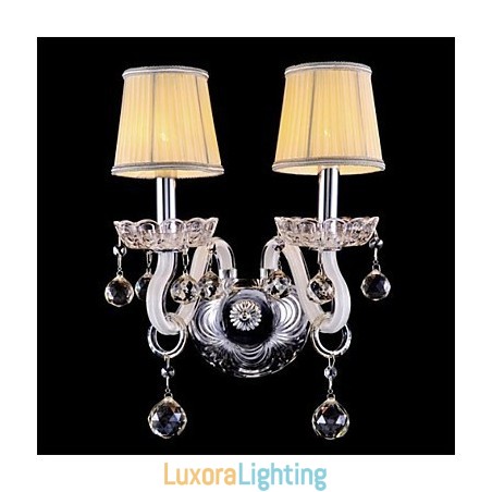 Designer Touch Decorative Crystal Mini Style Wall Sconces Candle Wall Lights Modern Contemporary Glass