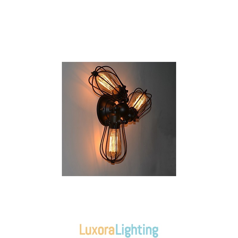 Designer Touch Decorative Mini Style Wall Sconces Rustic Lodge Metal